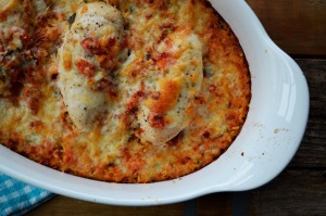 Salsa Chicken and Rice Casserole. Image from www.familyfeedbag.com
